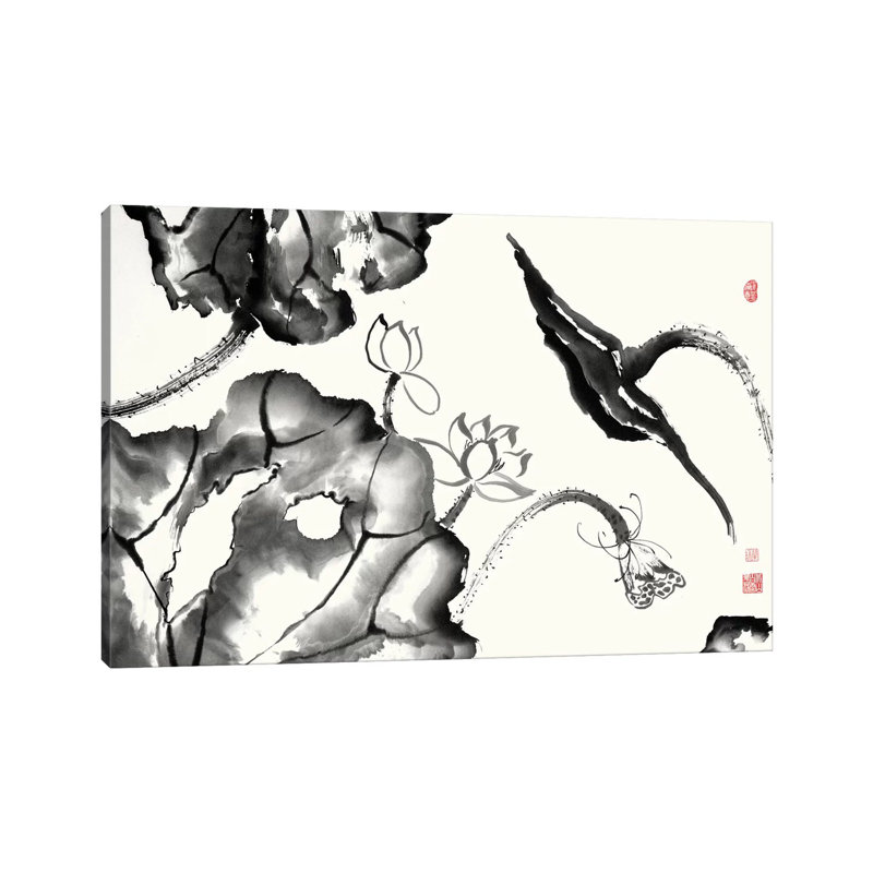 Lotus Study II 1 Piece Wrapped Canvas Painting, 20.32 cm H x 30.48 cm W