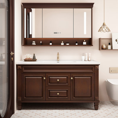 Meuble-lavabo de style américain rétro