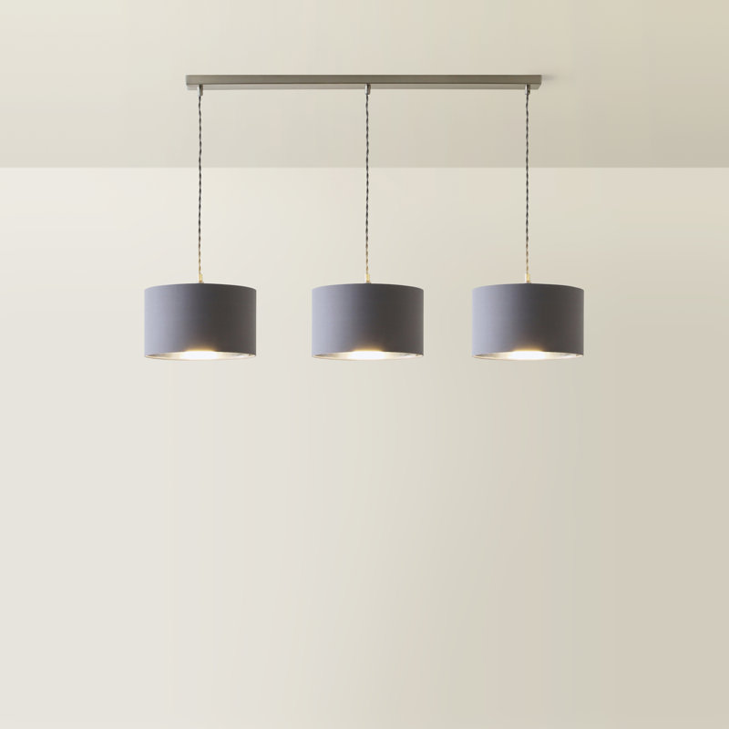 Albeiro 3 - Light Chrome Pendant, Grey