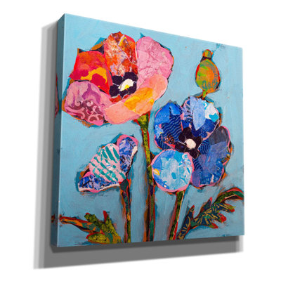 «Poppy 8» par St. Hilaire Elizabeth, art mural sur toile