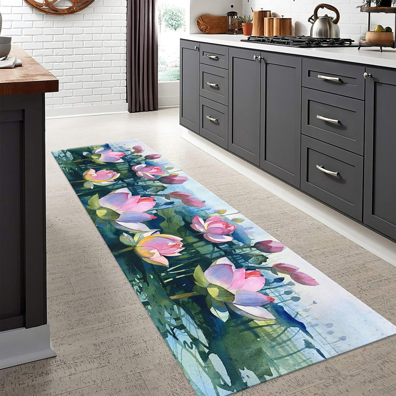 Premium Soft Pile Printed Rug Featuring Elegant Floral Design Perfect for Enhancing Home Decor in Living Room Bedroom or Office Spaces