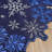Holiday Blue Snowflakes Metallic Jacquard Woven Tablecloth-105514672