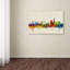 Ingar "London England Skyline VII" par Michael Tompsett, impression sur toile tendue-12628977