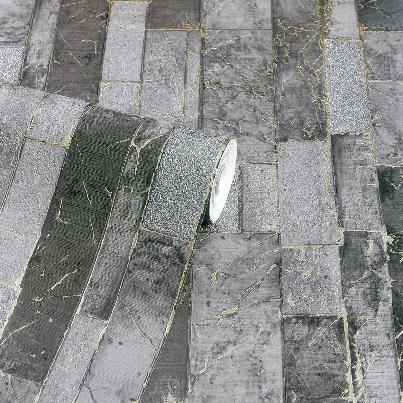 Papier peint Kintsugi, Noir, noir, noir, noir