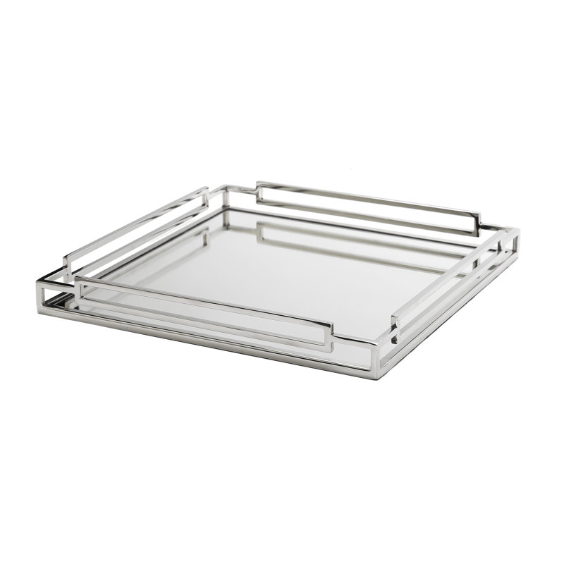 Najiyyah Glass Tray, Silver