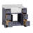 Emiliano 42'' Single Bathroom Vanity with Top-268005268-268005271