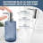 5-piece set of blue bathroom accessories