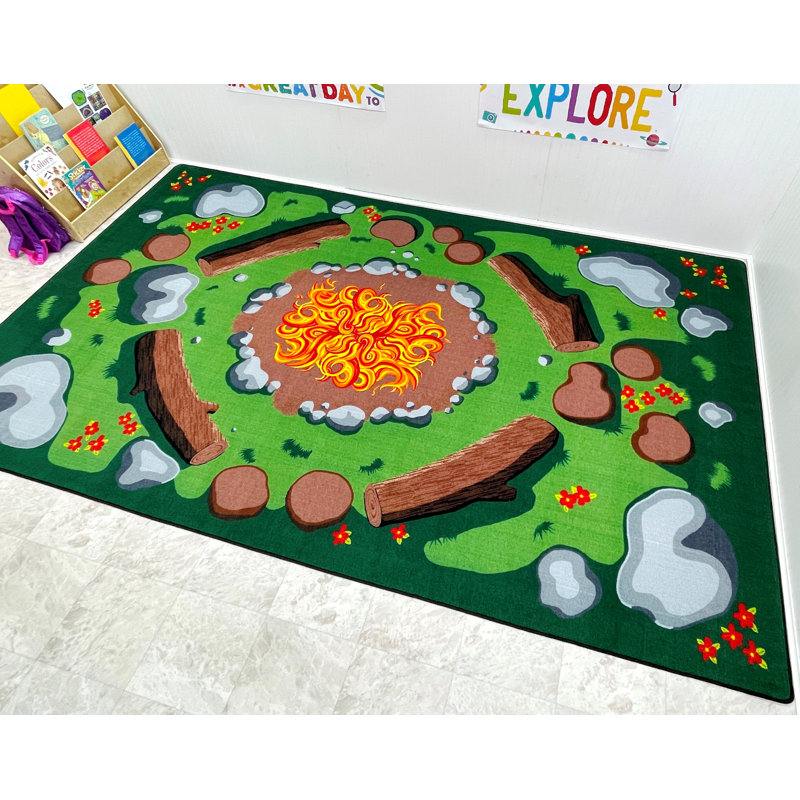Tapis pour salle de classe KidCarpet.com, Rectangle 6 pi x 8 pi 6 po