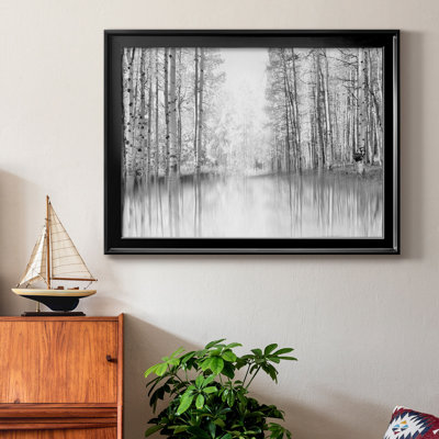 Bleu pâle II - photographie sur toile avec cadre photo
