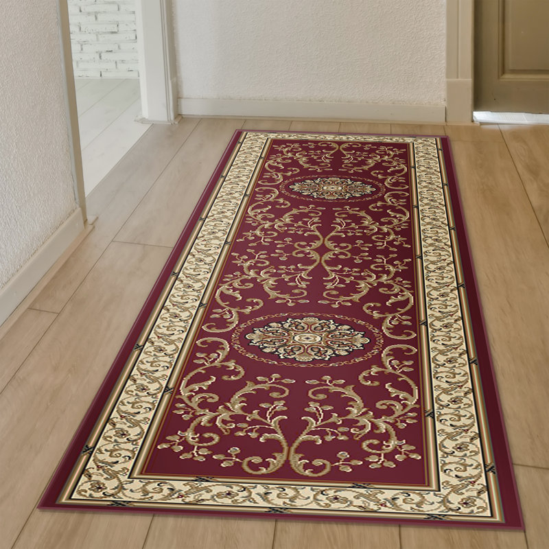 Tapis bourgogne, Tapis de couloir 2 pi 2 po x 8 pi