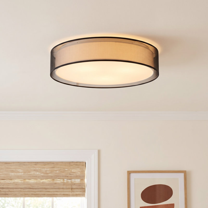 Genovia Fabric LED Flush Mount