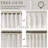 Thick Linen Fabric Memory Trained Pinch Pleated Solid Farmhouse Semi Sheer Curtain 2 Panels-1708167246-1708167244