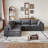 Cloud Modular Sofa with Removable Cushions & Double-Layer Design