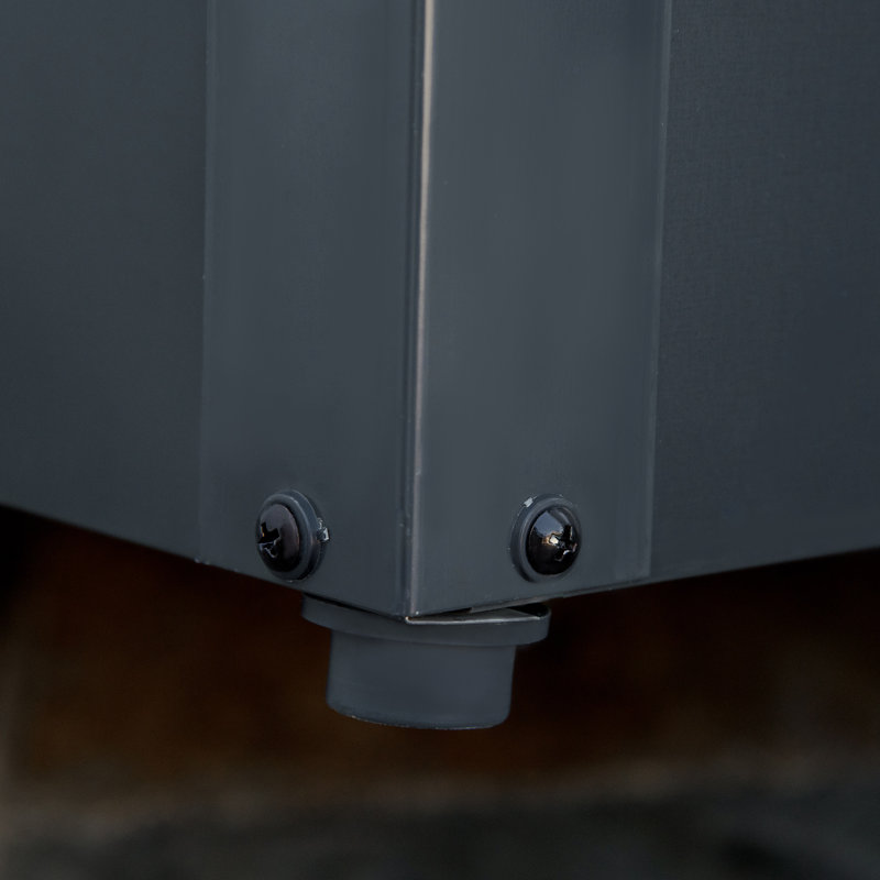 Boîte de rangement verrouillable en métal avec verrou Outsunny
