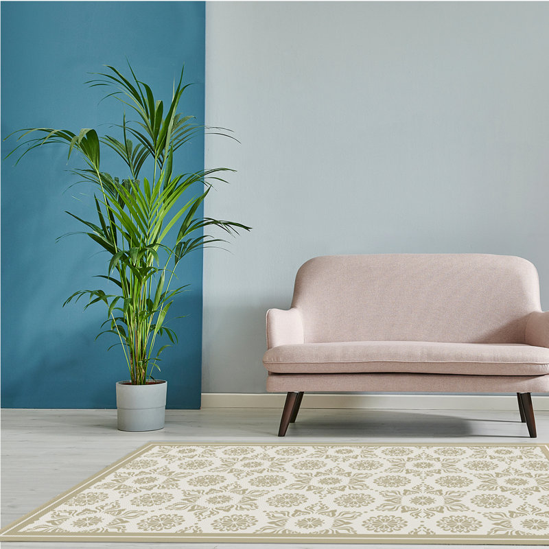 Tapis de sol en vinyle Davanti - Collection Alhambra Gardens, Rectangulaire 3 pi x 5 pi