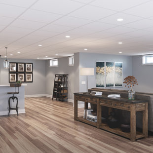 Carreaux de plafond Genesis Water Performance Performance 2 pi x 2 pi Smooth Pro - Imperméable - lavable - ignifuge (paquet de 12)