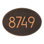 Hawthorne Modern Personalized 1-Line Wall Address Plaque