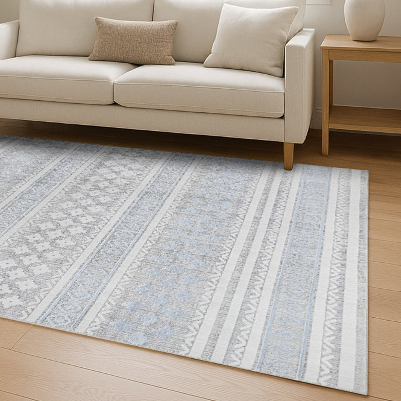 Tapis Beaufort Charleston Greer & Sumter, Gris, Multicolore, 6 pi 6 po x 9 pi 6 po