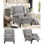 Chaises de salon avec siège rembourré Leavitt