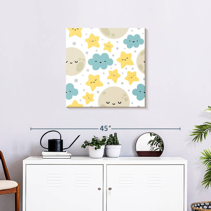 Ashelle Cartoon Night Sky, 24" H x 24" W