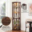 Vitrine de coin Cherry Oak-1834794624