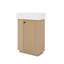 Meuble-lavabo tendance 21,6 po avec lavabo en céramique