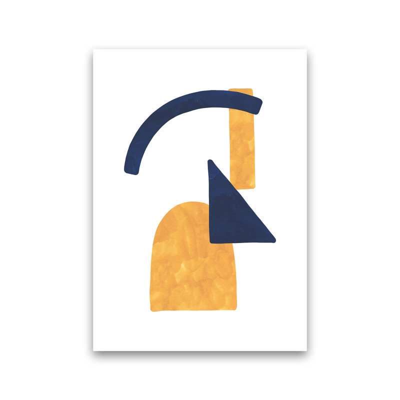 Horizon Abstract Shapes by Pixy Paper - Print, 59.4cm H x 42cm W x 1cm D, Unframed