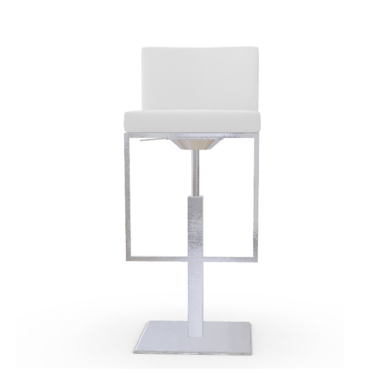 Tabouret ajustable avec base pivotante Even Plus, Blanc optique