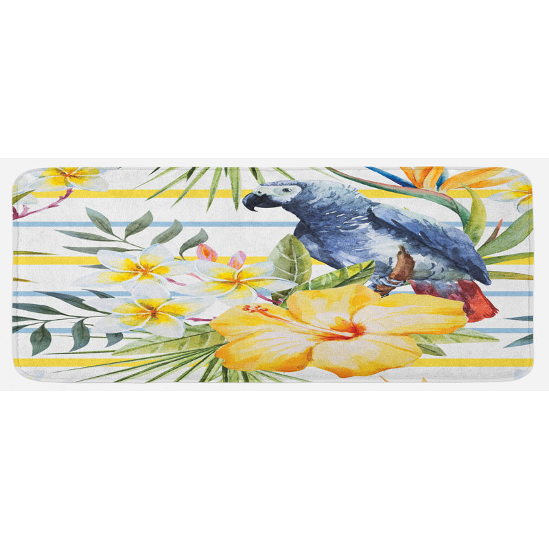 Tapis de cuisine perroquet