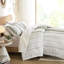 3 édredon en coton chenille double / grand, sauge / couleur, imprimé d'inspiration mondiale et taies décoratives assorties avec chevauchement de dos-130701508