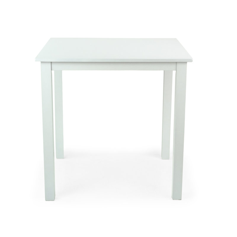 Wilhemina Solid Wood Base Dining Table, White