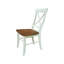 Chaise d'appoint en bois massif avec dossier croisé Dugazon Duante-113429471