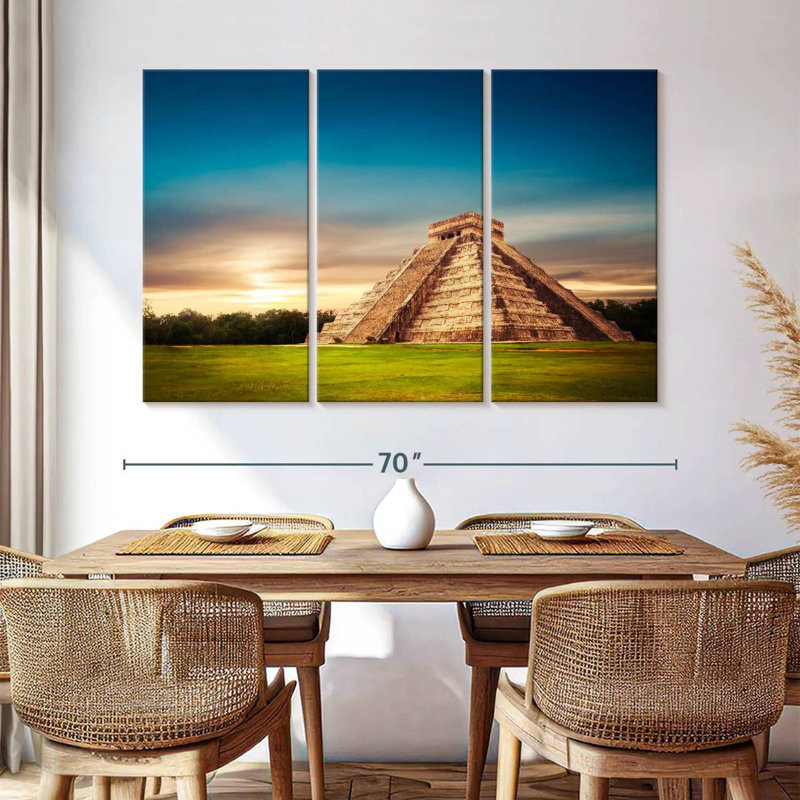 Adella Chichen Itza Pyramid, 42" H x 65" W