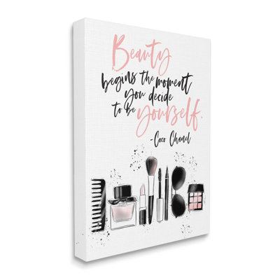«Beauty Begins Uplifting Fashion», art mural sur toile par Alison Petrie
