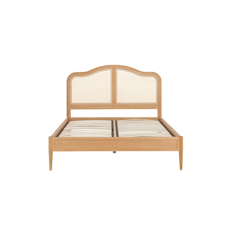 Bed Frame, Kingsize (5'), Beige