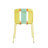 Holiday - 4-Pack Modern Striped Color Block Chairs – Indoor/Outdoor PP Plastic Seat & Sturdy Metal Legs, Vibrant Yellow, Orange, Green – For Living Room, Balcony, Café, Terrace-1646907360