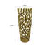 Vase décoratif décoratif en métal doré 23 po