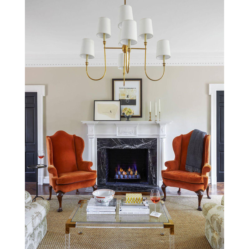 Vendome 8 - Light Chandelier, Hand-Rubbed Antique Brass