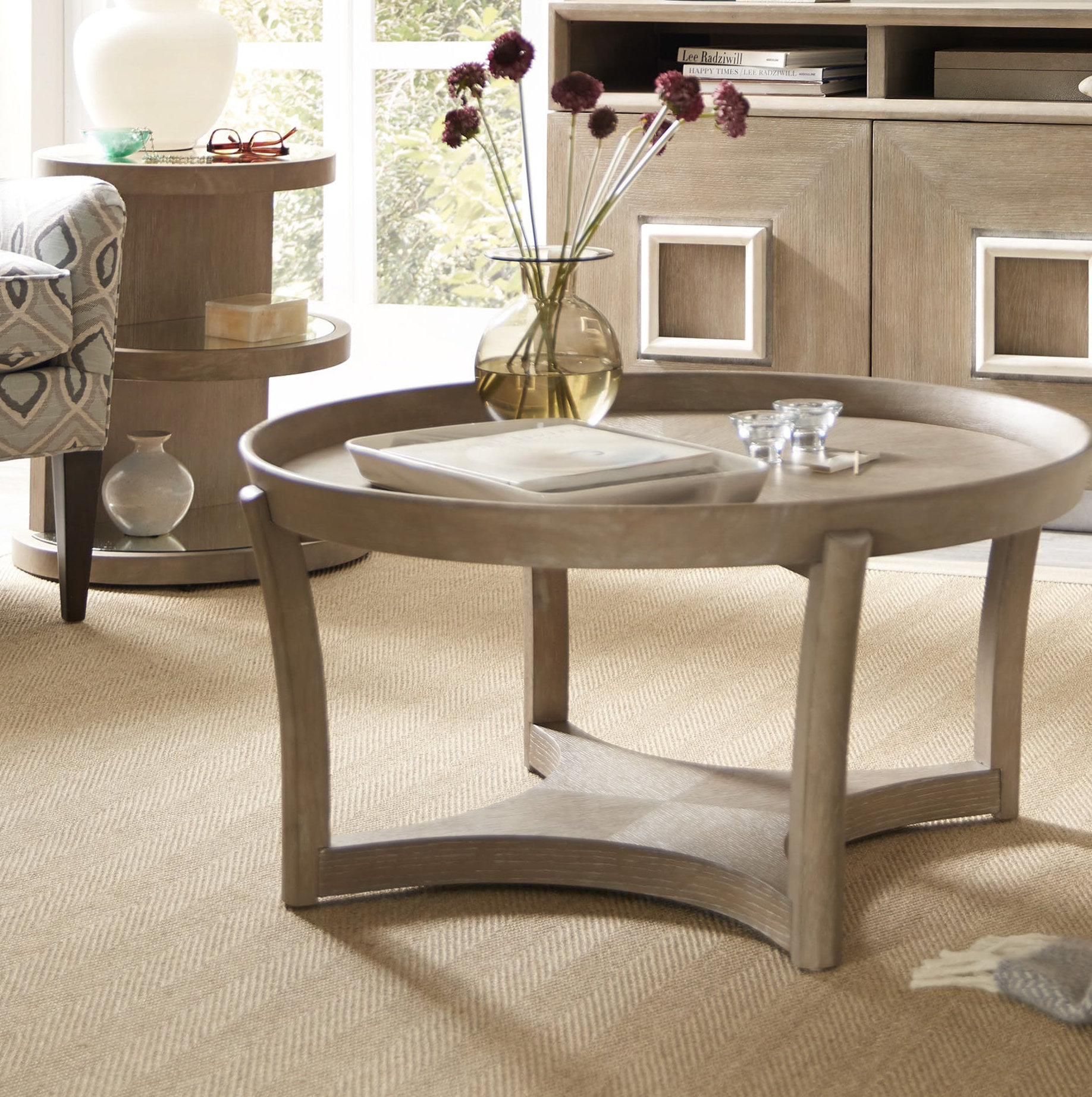 Hooker Furniture Affinity 2 Piece Solid Wood Living Room Table Set