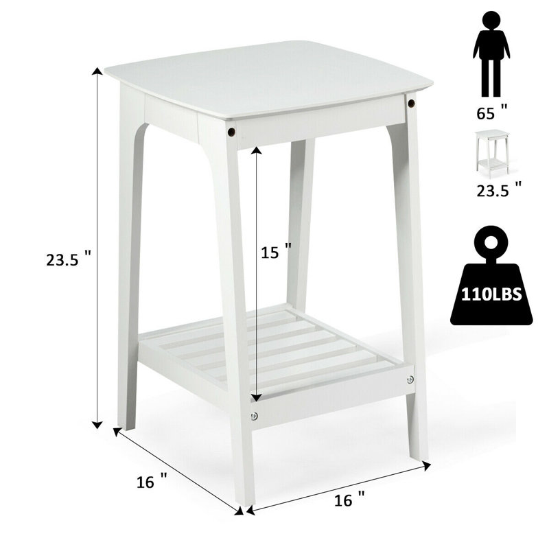 Appiah Solid Wood, White