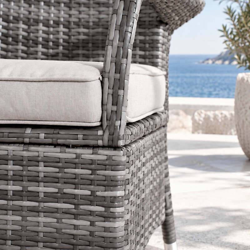 Chaise de patio avec coussins Momoyo Two