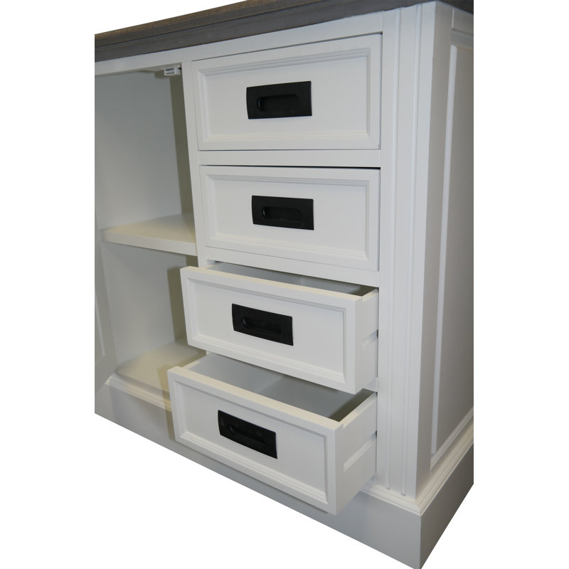 Kayleigh Solid Wood 114cm W 8 - Drawer Chest of Drawers