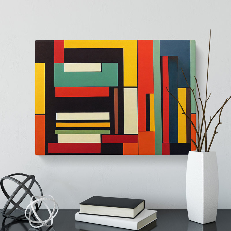 Ideal Modern Abstract Art - Wrapped Canvas, 35cm H x 50cm W x 3cm D