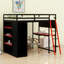 Lit mezzanine en bois-223592804