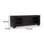 Grande console multimédia Galli, 2 tiroirs, 4 tablettes, bois, 80 po-107417389