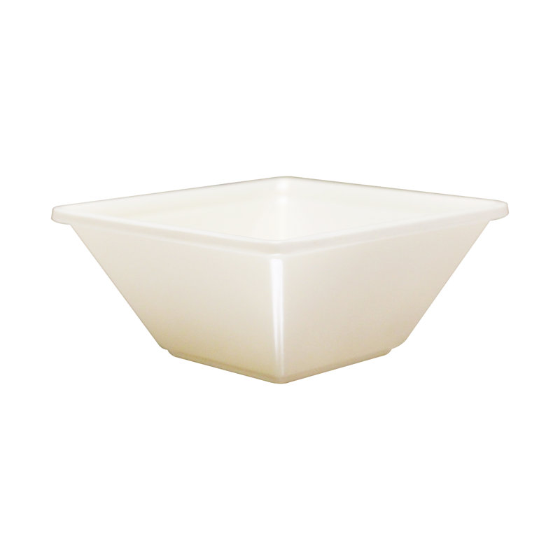 Bol à céréales en mélamine carré 8 oz. Passion, Blanc