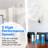16 in. White Digital Wall Mount Fan with Remote Control 3-Oscillating Modes 3-Speed