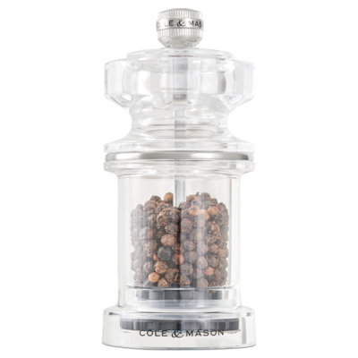 Cole & Mason 675 Acrylic Pepper Mill 4.5"