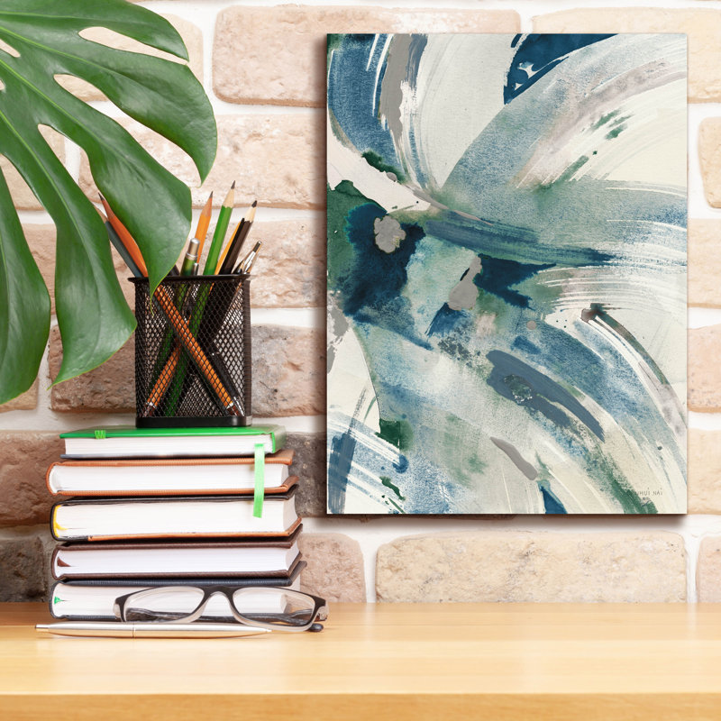 'Spontaneous 1 Sapphire' by Danhui Nai Canvas Wall Art, 16'' H x 12'' W