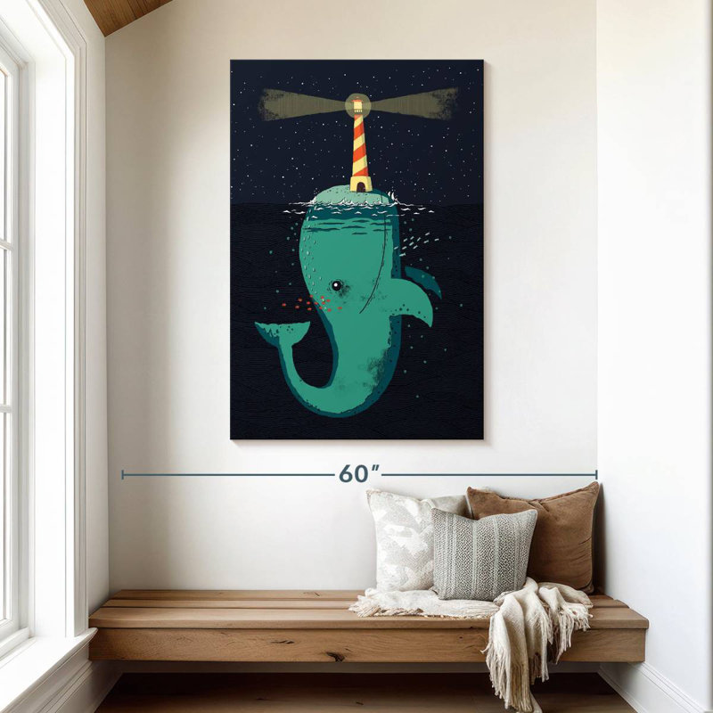 Brampt King Of The Narwhals, 48" H x 32" W